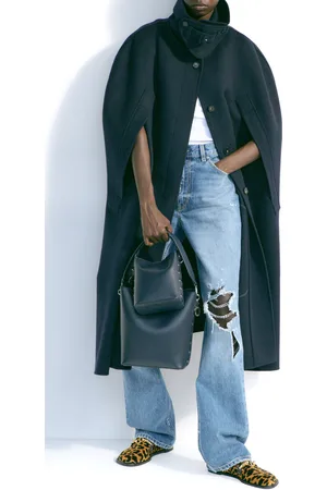 Stella McCartney Chain-Detailed Stretch Straight-Leg Jeans - - 26 - Moda Operandi