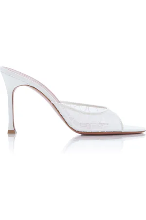 Amina Muaddi Alexa Lace Sandals - - IT 36.5 - Moda Operandi