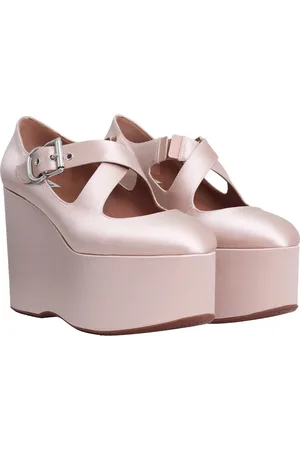 Alaïa Criss-Cross Satin Platform Pumps - - IT 40 - Moda Operandi