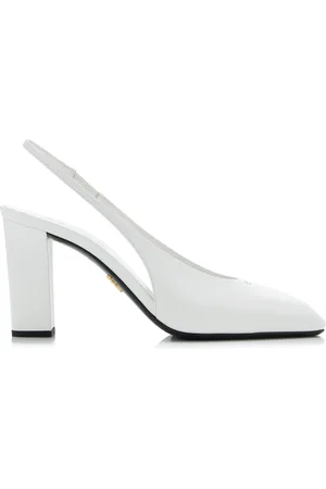 Prada Leather Slingback Pumps - - IT 37 - Moda Operandi