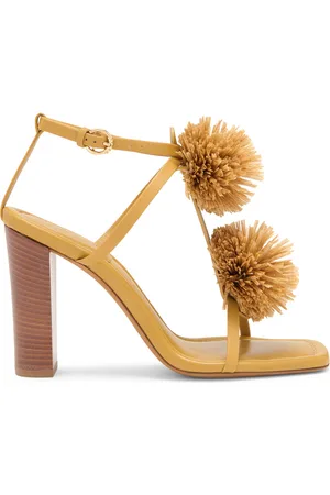 ULLA JOHNSON Isolde Leather Pom Pom Sandals - - IT 38 - Moda Operandi