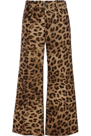 Chloé -Print Cotton Flare Pants - - FR 38 - Moda Operandi