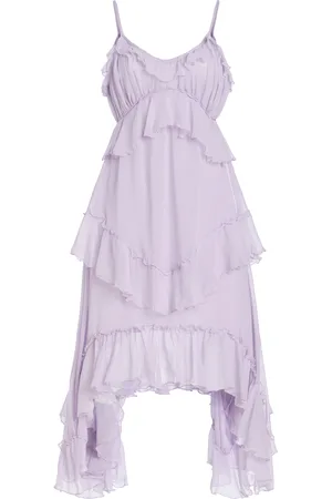 RODARTE Ruffled Silk-Chiffon Midi Dress - - US 0 - Moda Operandi