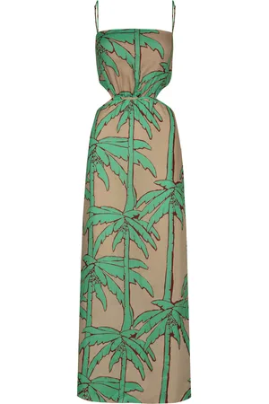 JOHANNA ORTIZ Beach Harmony Printed Linen Midi Dress - - US 10 - Moda Operandi