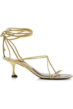Proenza Schouler Tee Lace-Up Leather Sandals - - IT 40 - Moda Operandi
