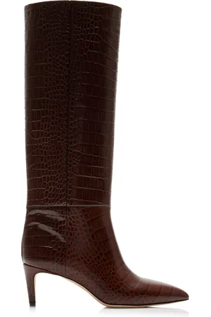 PARIS TEXAS Croc-Effect Leather Stiletto Boots - - IT 37 - Moda Operandi
