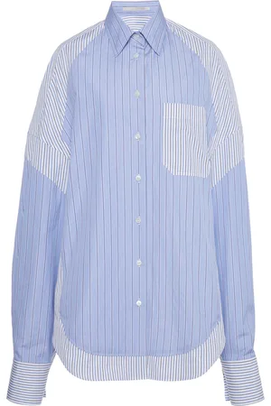 Stella McCartney Mixed-Stripe Cotton Button-Down Shirt - - IT 38 - Moda Operandi