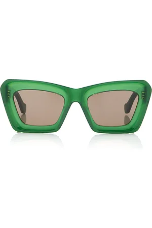 Loewe Anagram Oversized Square-Frame Acetate Sunglasses - - OS - Moda Operandi