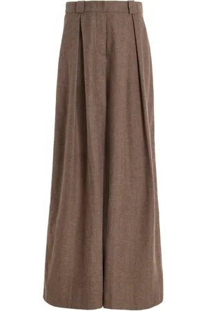 THE GARMENT Alpine Pleated Cotton Wide-Leg Pants - - UK 8 - Moda Operandi