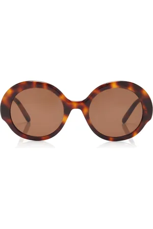 Loewe Oversized Round-Frame Tortoiseshell-Acetate Sunglasses - - OS - Moda Operandi