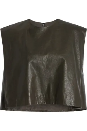Heirlome Milagros Leather Crop Top - - XS - Moda Operandi