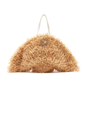 Roger Vivier Tres Vivier Panier-Raffia Tote Bag - - OS - Moda Operandi