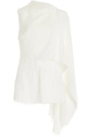 Oscar de la Renta Asymmetric Fil Coupe Top - - US 0 - Moda Operandi