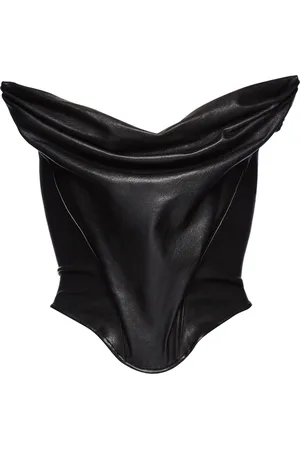 MAGDA BUTRYM Strapless Leather Corset Top - - FR 38 - Moda Operandi