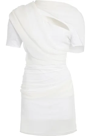 Jacquemus Castagna Cutout Draped Chiffon Mini Dress - - FR 34 - Moda Operandi