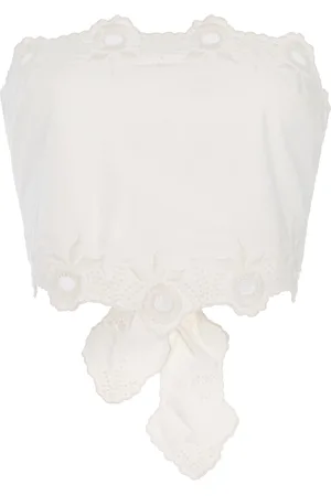 POSSE Antonette Cotton Tie Top - - M - Moda Operandi