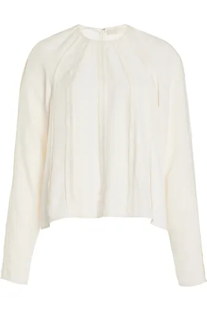 ULLA JOHNSON Kavi Satin-Back Crepe Top - - US 0 - Moda Operandi