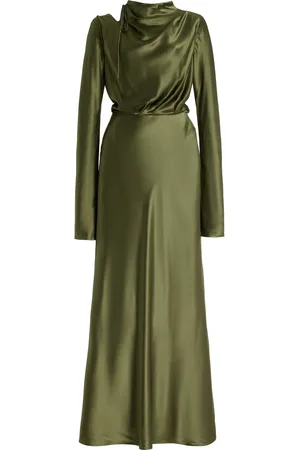 RACHEL GILBERT Lucien Draped Silk Maxi Dress - - 0 - Moda Operandi