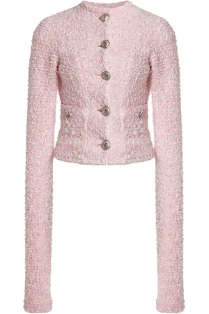 Balenciaga Cotton Tweed Cardigan - - XS - Moda Operandi