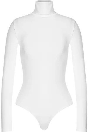 Wolford Colorado Turtleneck Jersey Thong Bodysuit - - M - Moda Operandi