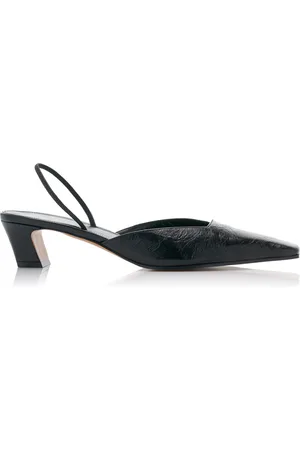 Khaite Roosevelt Leather Slingback Pumps - - IT 36 - Moda Operandi