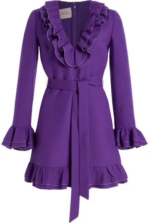 VALENTINO GARAVANI Wool-Silk Crepe Dress - - IT 42 - Moda Operandi