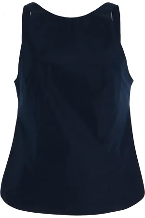 Alfie Open Back Denim Top - - S - Moda Operandi