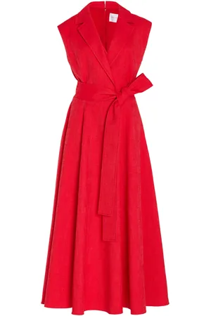 Carolina Herrera Cotton-Blend Trench Midi Dress - - US 0 - Moda Operandi