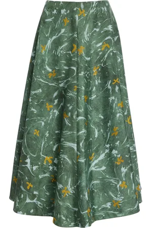 Altuzarra Varda Printed Silk Midi Skirt - - FR 40 - Moda Operandi