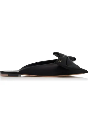 VALENTINO GARAVANI Unchateau Satin Bow Flats - - IT 36 - Moda Operandi