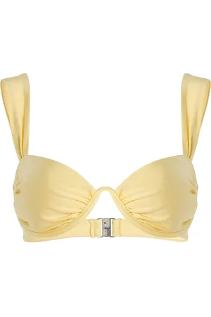 Simkhai Anniston Ruched Bikini Top - - XS - Moda Operandi