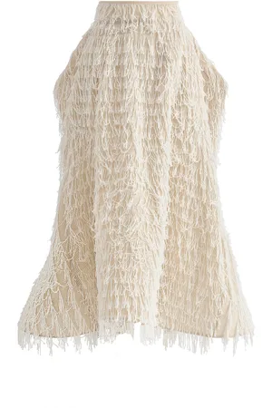 MATICEVSKI Shuttle Fringed Midi Skirt - - AU 10 - Moda Operandi
