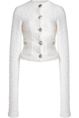Balenciaga Cotton Tweed Cardigan - - XS - Moda Operandi