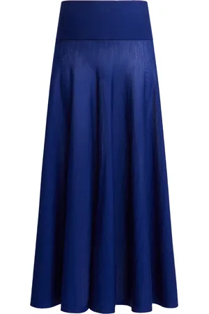 Alaïa Banded Knit Merino Wool Maxi Skirt - - FR 34 - Moda Operandi