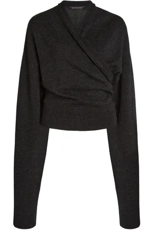 Balenciaga Wool Wrap Sweater - - XS - Moda Operandi