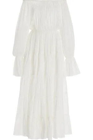 More Noir Beatrice Cotton-Silk Voile Dress - - XS - Moda Operandi