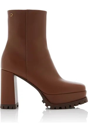Gianvito Rossi Harlem Leather Platform Ankle Boots - - IT 39 - Moda Operandi