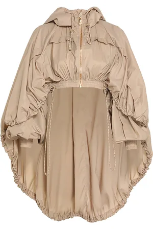 ZIMMERMANN Dawning Cape-Detailed Nylon Parachute Jacket - - M - Moda Operandi