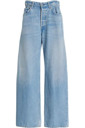 Citizens of Humanity Gwendoline Scrunched Rigid High-Rise Wide-Leg Jeans - - 30 - Moda Operandi