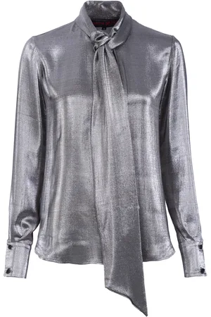 MARTIN GRANT Metallic Silk-Blend Shirt - - FR 34 - Moda Operandi
