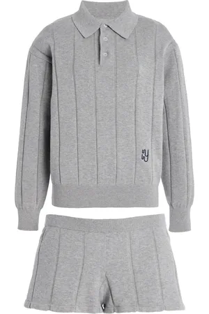YAITTE Exclusive LA Knit Cotton-Cashmere Polo Set - - XS - Moda Operandi