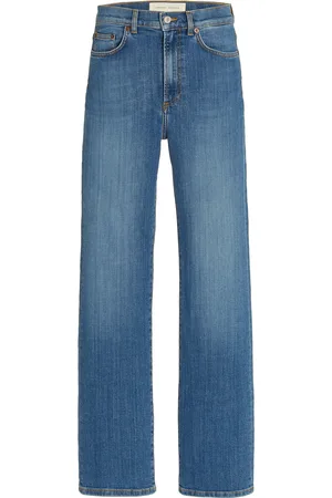 Jeanerica Eiffel Stretch High-Rise Straight-Leg Jeans - - 24 - Moda Operandi