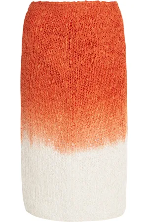 Bottega Veneta Lightweight Wool Silk Overdye Knit Midi Skirt - - IT 40 - Moda Operandi