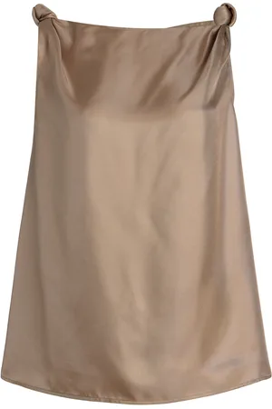 Loulou de Saison Remy Draped Silk Top - - XS - Moda Operandi