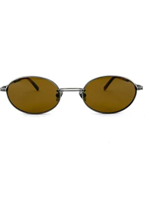 St Agni Oval-Frame Metal Sunglasses - - OS - Moda Operandi