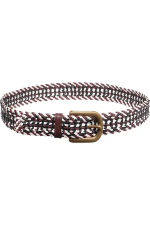 GABRIELA HEARST Sam Woven Leather Belt - - M - Moda Operandi