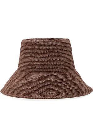 Janessa Leone Felix Packable Straw Bucket Hat - - XL - Moda Operandi