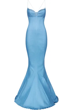 Ludovic De Saint Sernin Cotton Maxi Mermaid Dress - - S - Moda Operandi