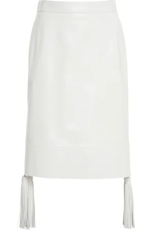Bottega Veneta Leather Midi Skirt - - IT 40 - Moda Operandi