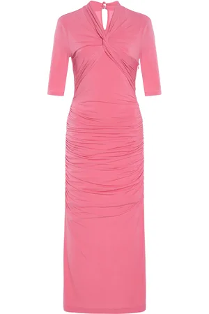 Carolina Herrera Twisted Jersey Midi Dress - - XS - Moda Operandi